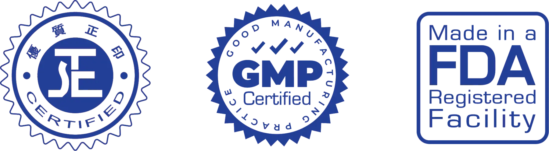 GMP · JE · FDA 認證